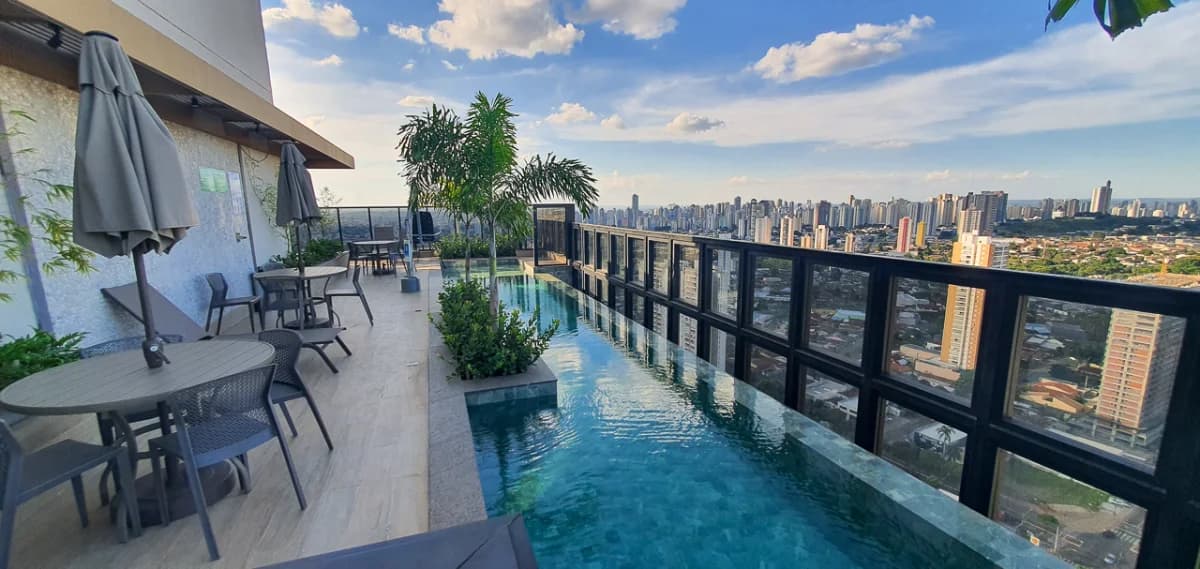 Fachada do Apartamento à venda no Lake House com 103m² - Parque Amazônia