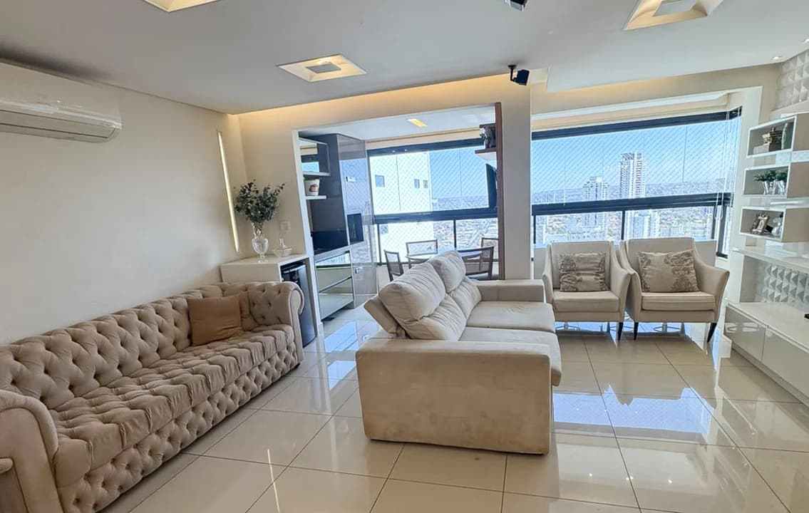 Fachada do Apartamento Mobiliado no Lourenço Residence | 115m² e 3 Suítes | Churrasqueira