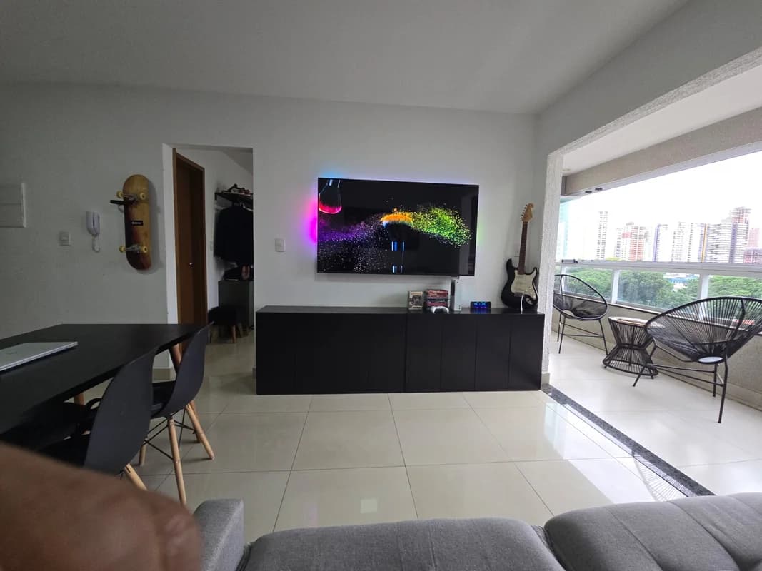 Fachada do Apartamento no Terra One, Jardim América | 45m² | 1 Suíte | Mobiliado