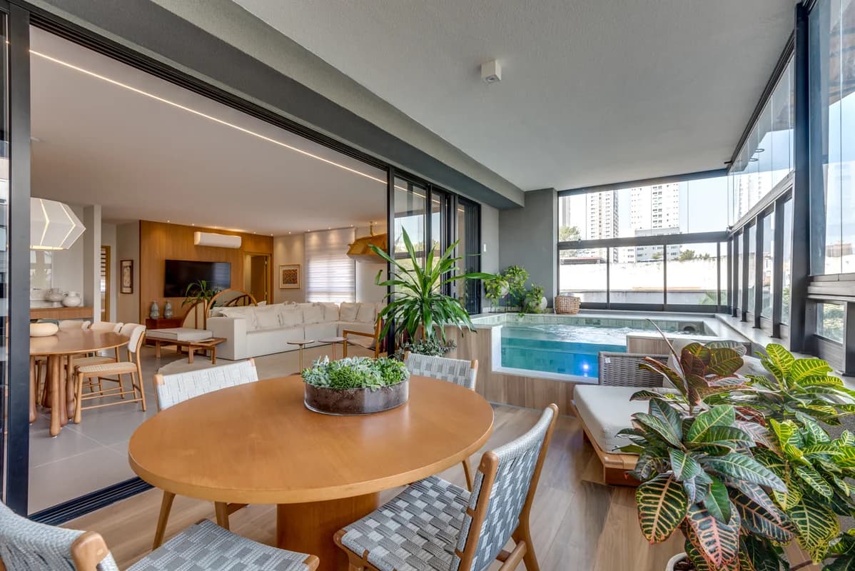 Fachada do Apartamento no Opus Gyro, Setor Marista | 139m² | 3 Suítes | Varanda Gourmet