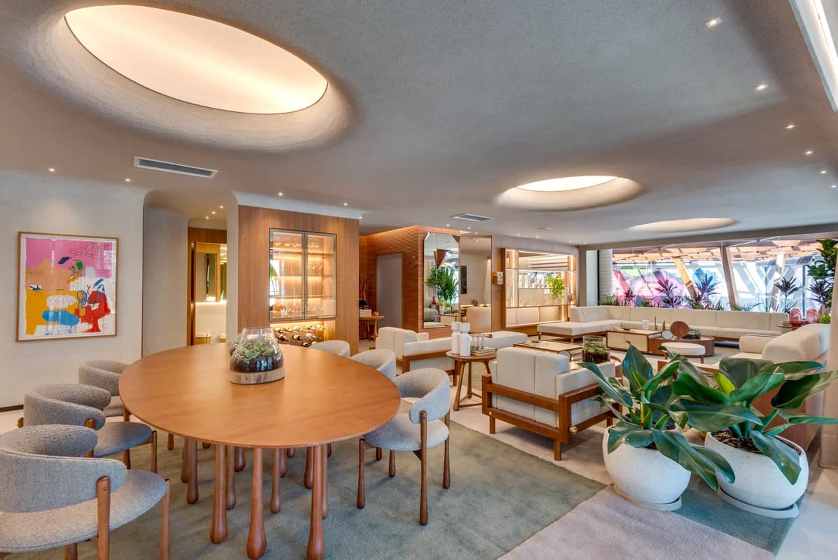Fachada do Apartamento no Opus Marista, Setor Marista | 351m² | 4 Suítes | Hall e elevador privativo