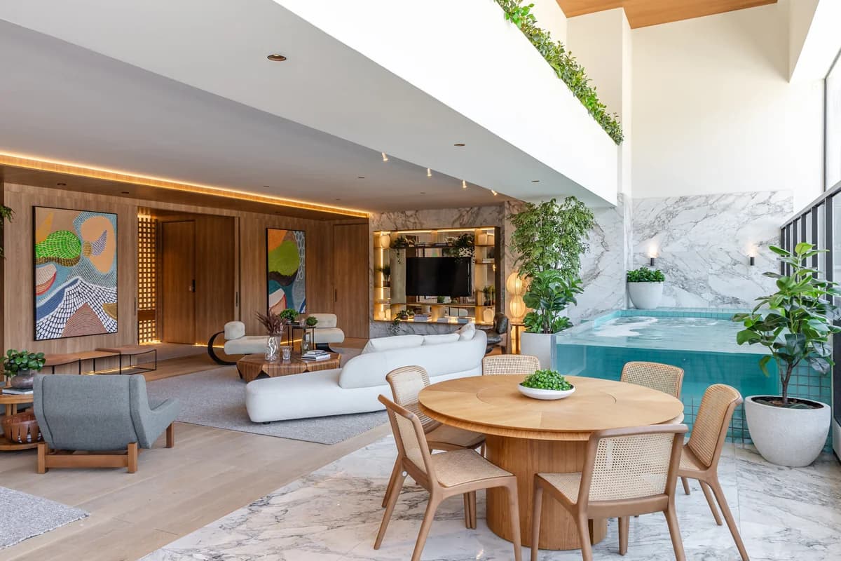Fachada do Apartamento no Bauhaus Vaca Brava, Setor Marista | 410m² | 4 Suítes | Vista para o parque