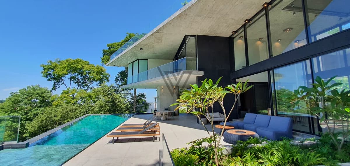Fachada do Mansão Mobiliada no Aldeia do Vale | 1.510m² e 7 Suítes