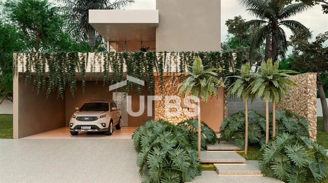 Fachada do Sobrado à Venda no Jardins Capri – Senador Canedo