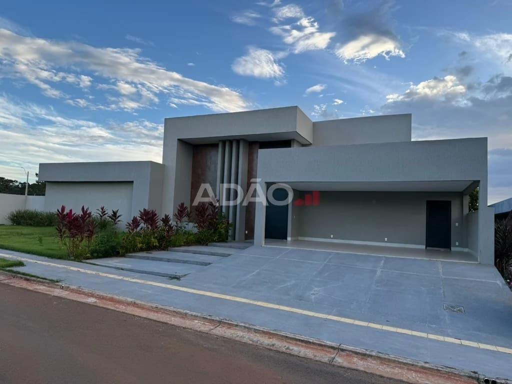 Fachada do Casa Térrea Cond. Reserva do Cerrado | 307m² | 4 Suítes | Terreno 1.000m²