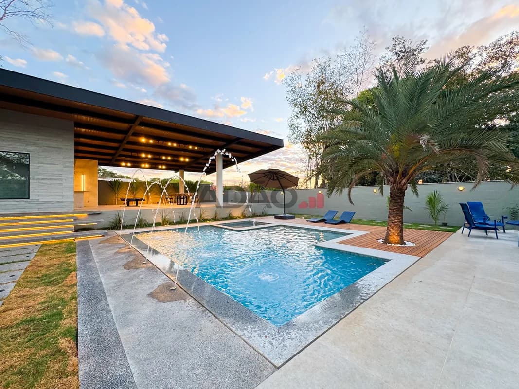 Fachada do Casa Térrea no Villa Verde em Goiânia | 501m² e 4 Suítes