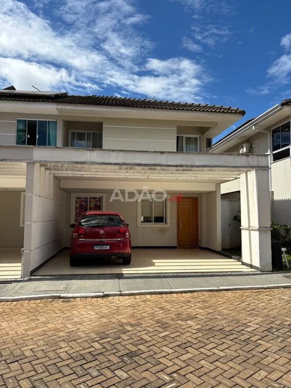Fachada do Sobrado no Reserva Jardim do Parque | 158m² | 3 Suítes | Piscina Aquecida