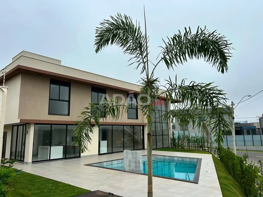 Fachada do Casa no Jardins Sevilha | 342m² | 4 Suítes | Piscina Aquecida