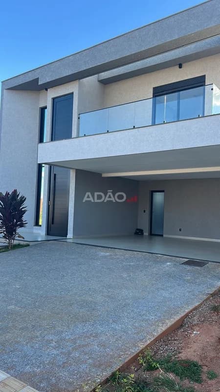 Fachada do Sobrado no Jardins Bolonha | 270 m², 4 Suítes e Piscina