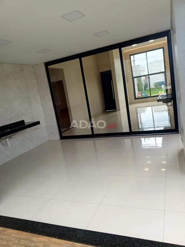 Fachada do Casa Térrea no Jardins Bolonha | 158 m², 3 Suítes e Piscina