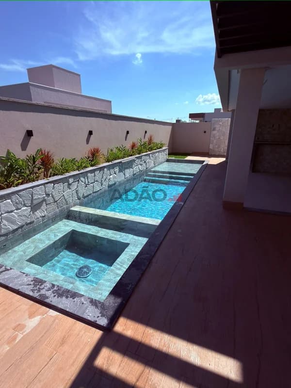 Fachada do Casa em Condomínio no Jardins Capri | 315m² | 4 suites | Piscina