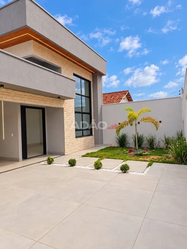 Fachada do Casa no Parque Anhanguera | 215m² | 3 Suítes | Goiânia | Piscina com Hidromassagem