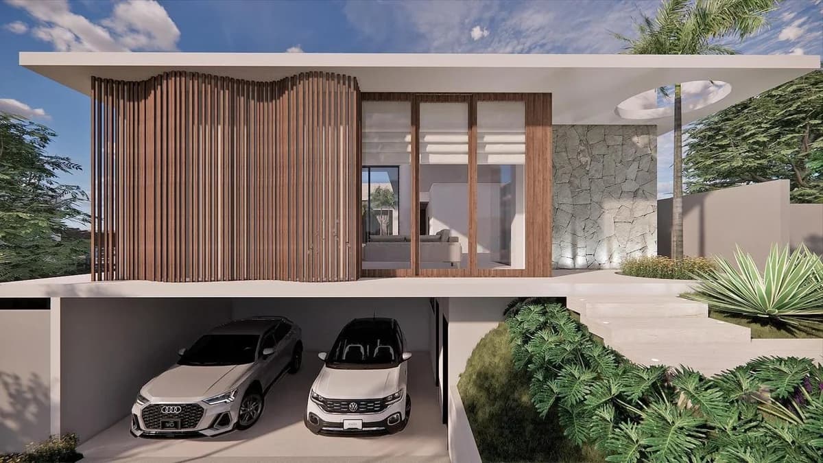 Fachada do Casa em condomínio no Jardins Nápoles, Senador Canedo | 229m² | 4 Suítes | Terreno amplo