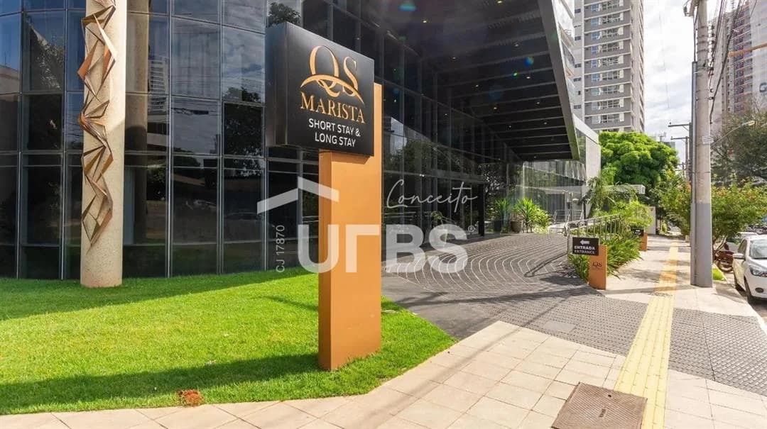 Fachada do Flat à Venda no QS Marista Stay e Hotel - Setor Marista.