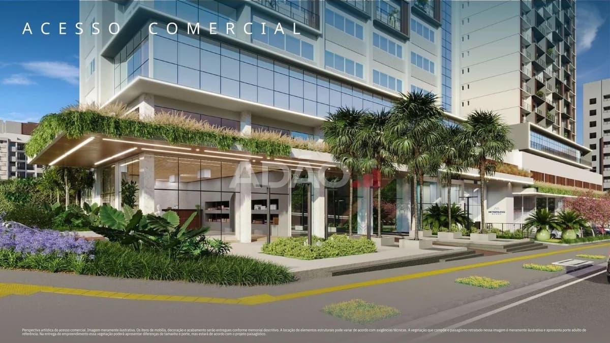 Fachada do Salas Comerciais no Metropolitan Bueno | 88m²