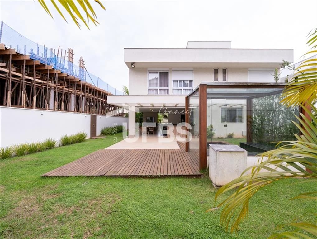 Fachada do Sobrado 4 quartos, sendo 4 suítes no Alphaville Goiás