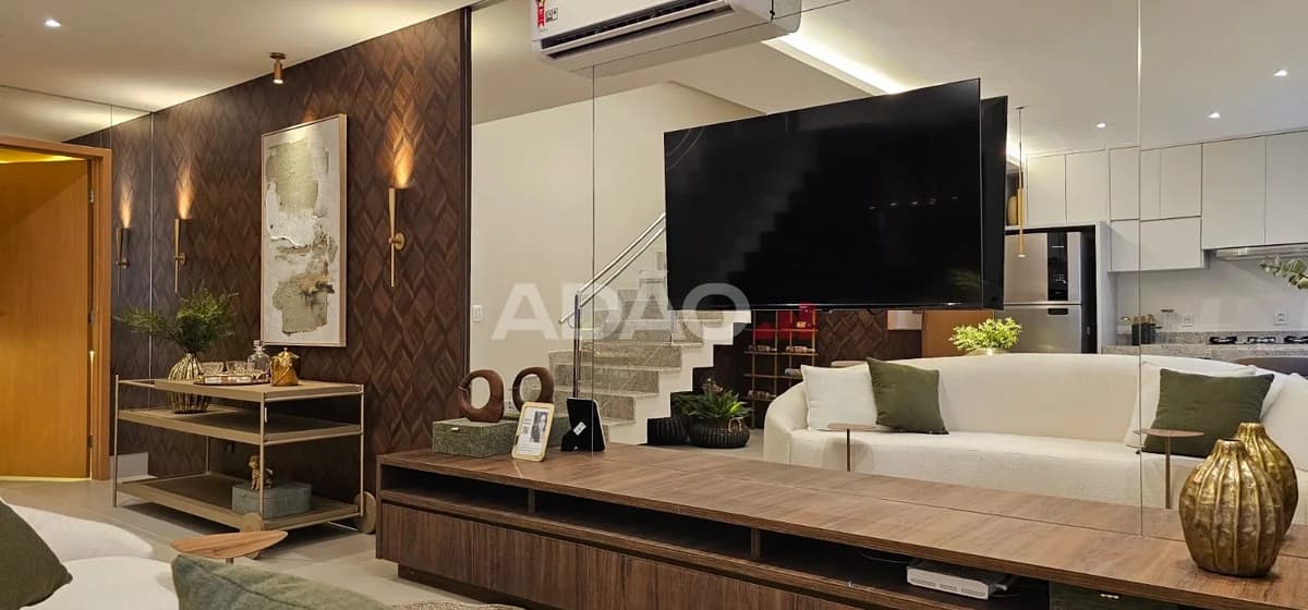 Fachada do Sobrado Decorado no Setor Jaó | 147m² e 3 Suítes Plenas