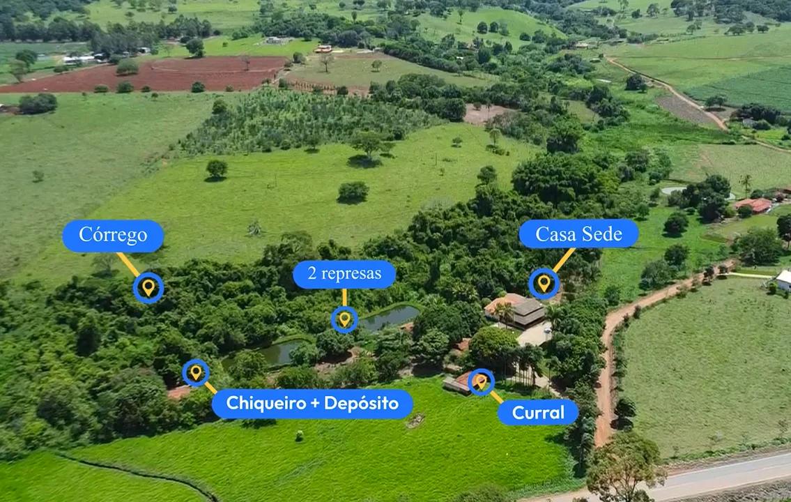 Fachada do Glebas à venda com água e escritura na região Macaúba | Próximo a Nerópolis