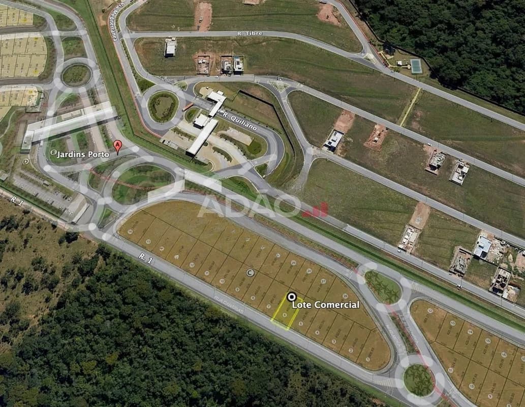 Fachada do Lote Comercial de 450m² no Jardins Porto | Senador Canedo