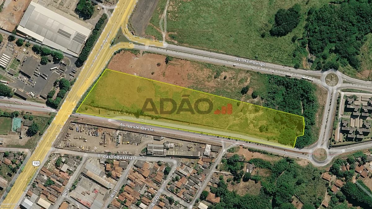 Fachada do Terreno Comercial na Avenida Leste Oeste | 33.000 m²