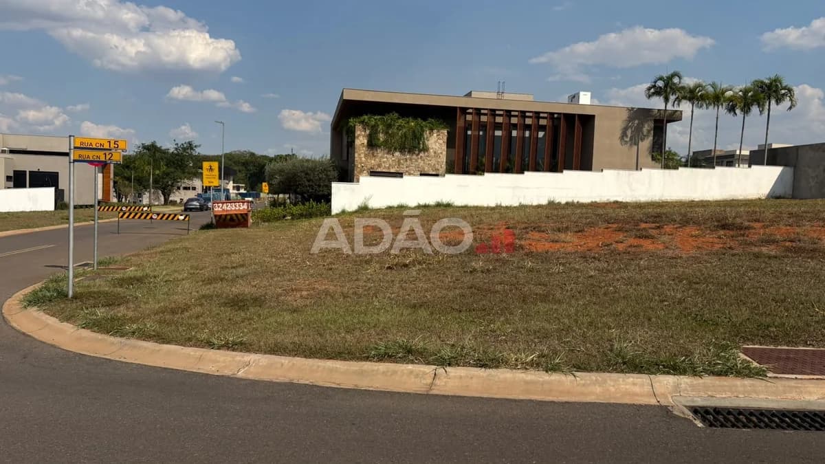 Fachada do Terreno no Plateau D'or Privilege | 921m² | Esquina